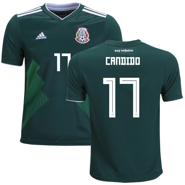 Mexico #17 Candido Home Kid Soccer Country Jersey - Click Image to Close